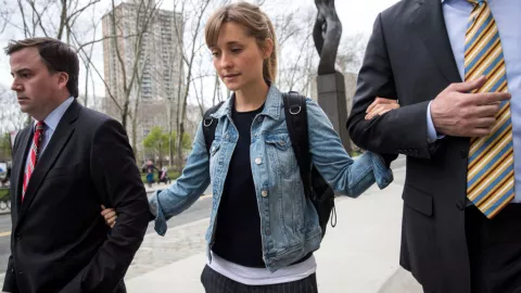 Actress Allison Mack Appears In Court Over Case Involving Alleged Sex Cult