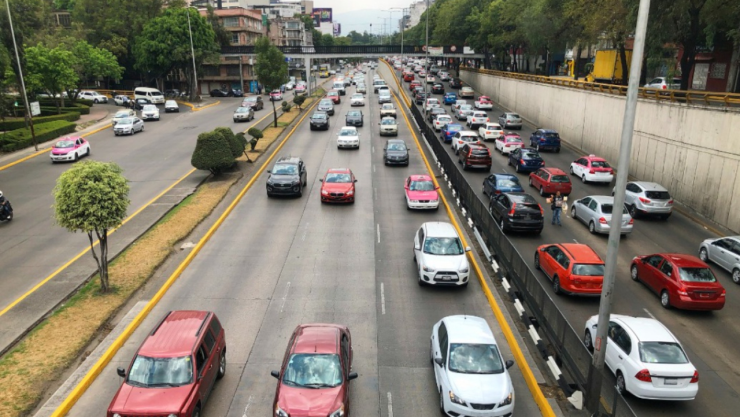 Circulación vehicular en la CDMX
