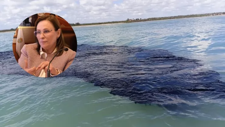 Reclaman a Rocío Nahle por chapapote en Veracruz.