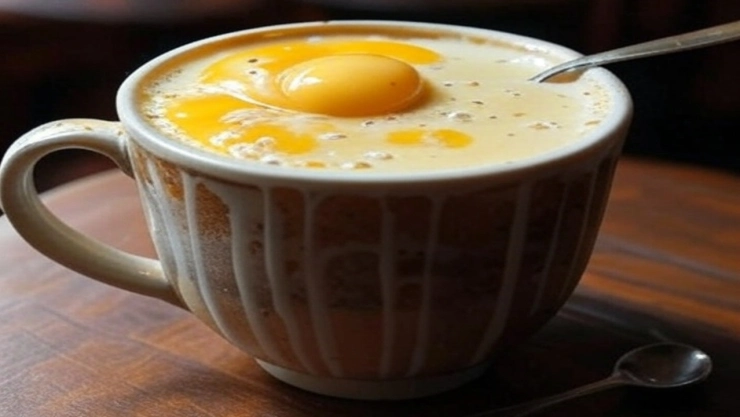 Día Internacional del Café: ¿Con queso o huevo? Las formas más extrañas de beberlo en el mundo. En la imagen se observa una taza de café con huevo, similar a como lo toman en otros países.