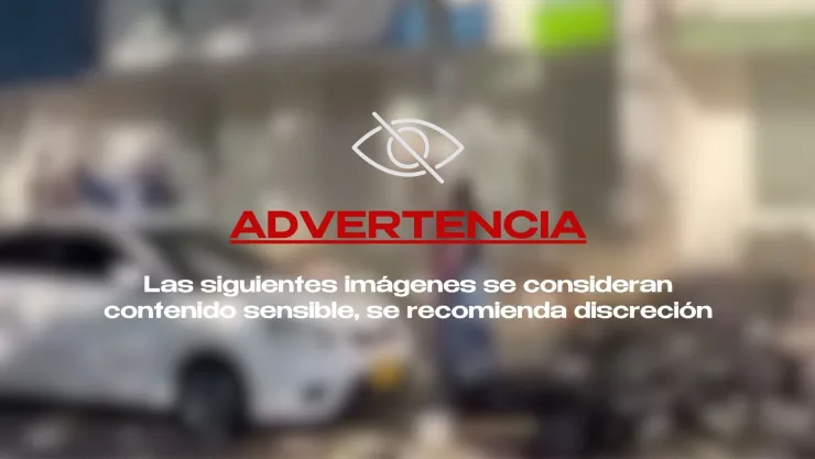 ¡IMÁGENES SENSIBLES! Captan momento exacto en que techo se desploma sobre varias personas tras terremoto en Colombia