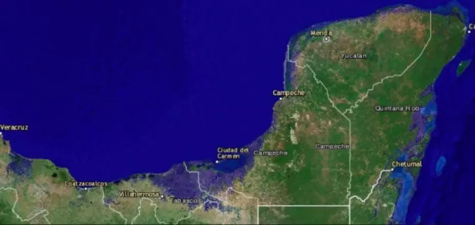 estado de México bajo el agua por calentamiento global