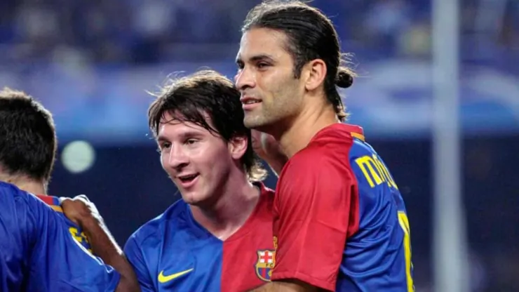 Rafa Márquez y Leo Messi