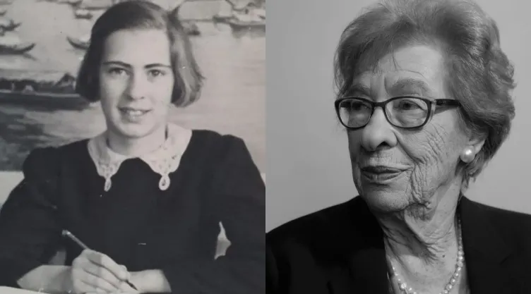 Eva Schloss, sobreviviente de Auschwitz y hermanastra de Ana Frank.