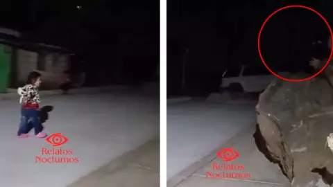 VIDEO_ Captan aterradora criatura acechando a niños que jugaban las escondidas.jpg