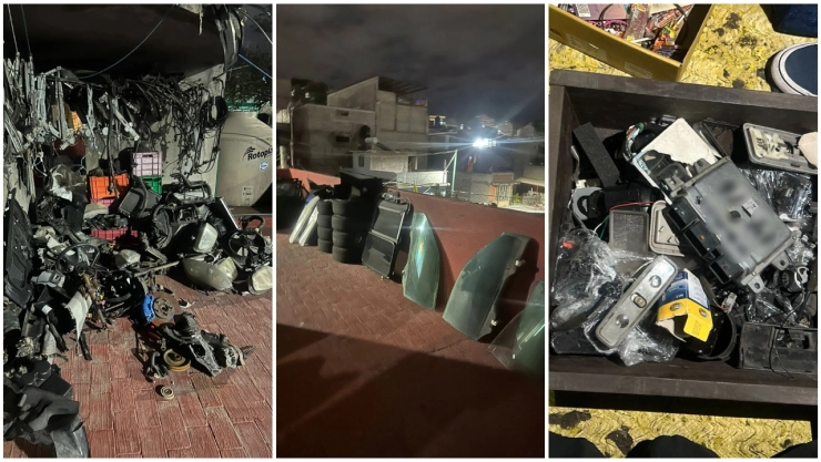 Dos toneladas de autopartes y documentos vehiculares fueron asegurados en Iztapalapa.