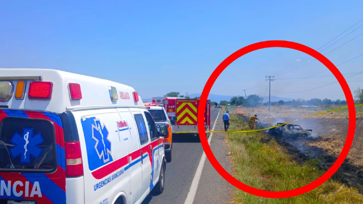 Accidente carretera Abasolo Estación Joaquín hoy