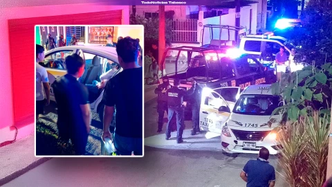 Violencia en Tabasco: atentado contra taxista en la colonia La Manga en Villahermosa