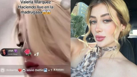 Cuenta en TikTok transmite videos de Valeria Márquez.