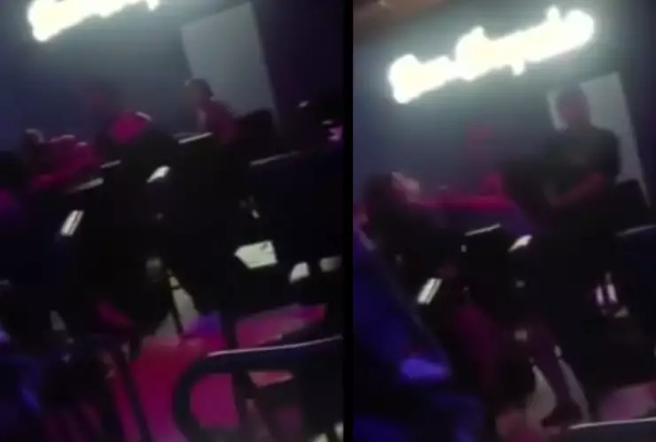 pelea en bar