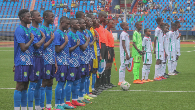 Mauritania y Sierra Leona en un torneo Sub-15 en África
