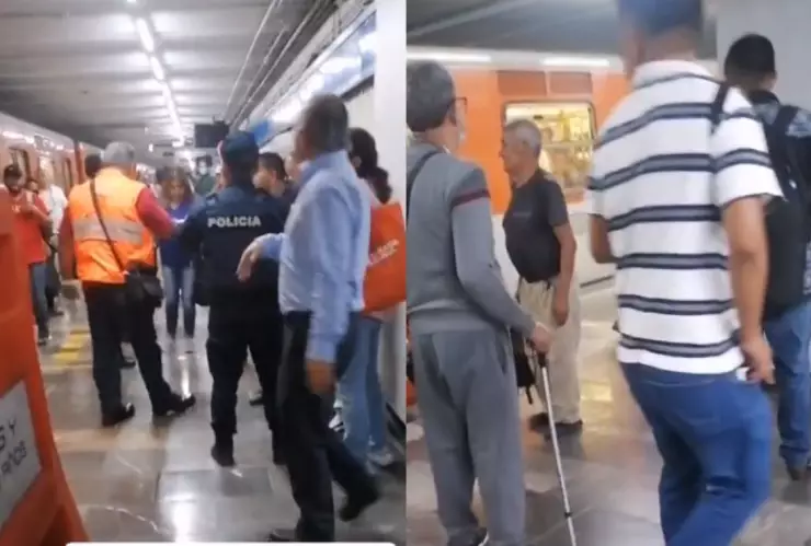 VIDEO Accidente en Metro Hidalgo, avientan a mujer al metro