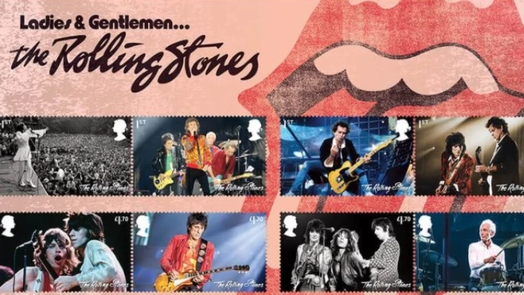 sellos postales homenaje Rolling Stones
