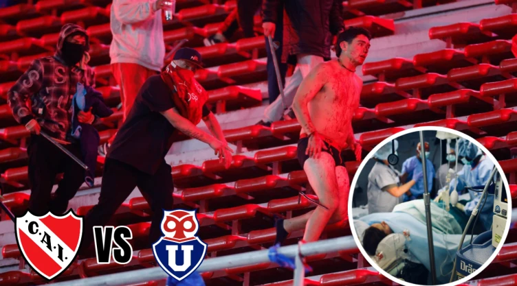 Uno por uno: la lista de todos los heridos que dejó la pelea campal entre Independiente y U de Chile en Argentina