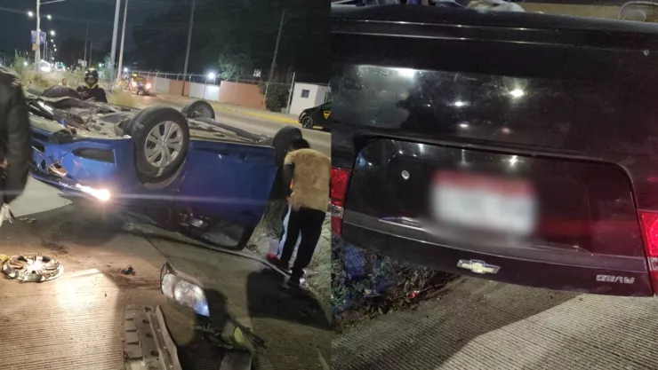 FOTOS: Persecución desató volcadura de 2 vehículos en la carretera Puebla-Tehuacán hoy; así quedó la zona