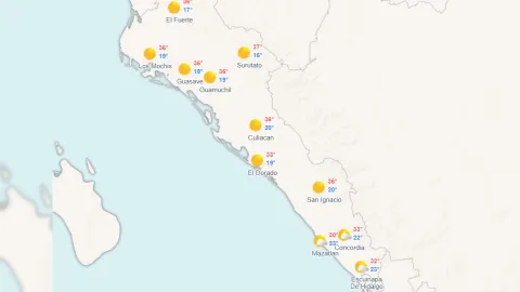 Clima en Sinaloa hoy lunes 27 de octubre de 2025