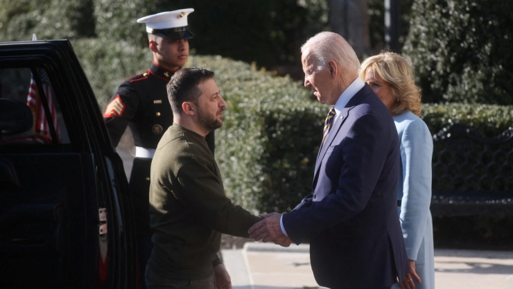 Zelensky llega a Estados Unidos y se reúne con Joe Biden
