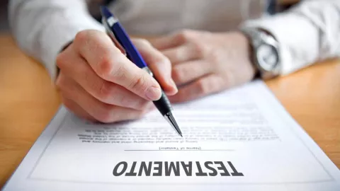 testamento firma documento