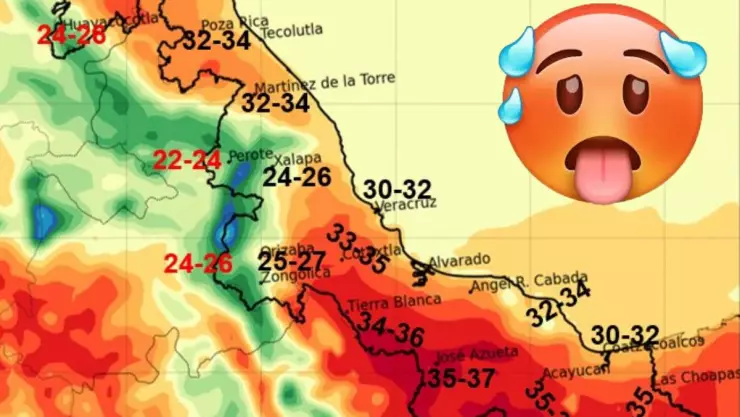 Calor en Veracruz hoy 22 de abril de 2025