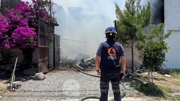 Incendio en Vista Azul Querétaro
