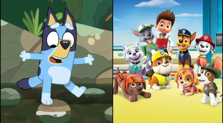 capítulos de bluey y paw patrol vencer miedos