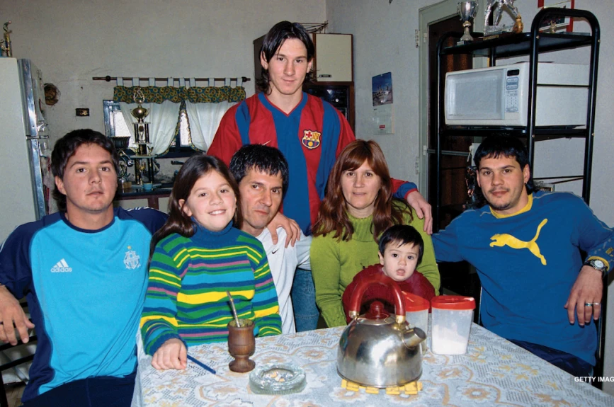 Celia María Cuccittini y Lionel Messi