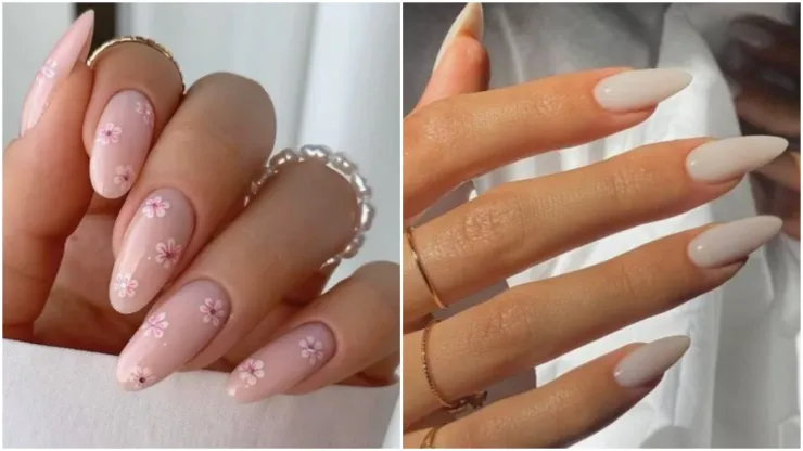 Uñas acrílicas largas juveniles