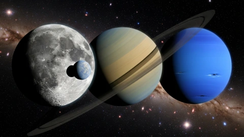 Hoy se alinean la Luna, Neptuno y Saturno; ¡no dejes de mirar al cielo!