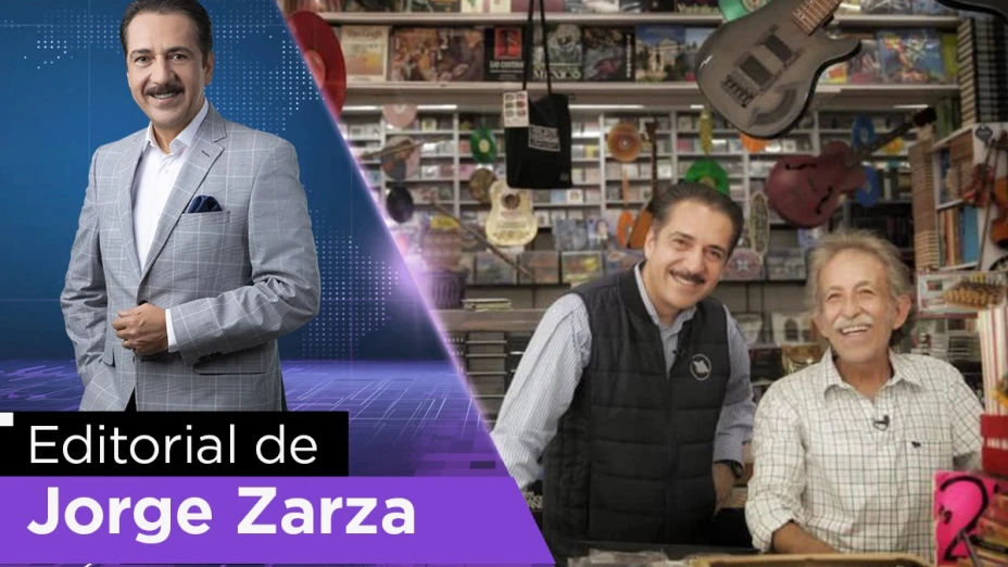 Jorge Zarza, conductor del noticiero Hechos domingo en TV Azteca