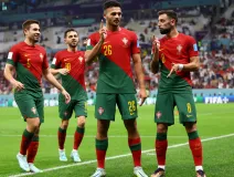 Goncalo Ramos celebra con Portugal en Qatar 2022
