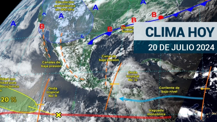 ¡Aguas con el monzón! Pronóstico del clima advierte sobre lluvias intensas este sábado 20 de julio