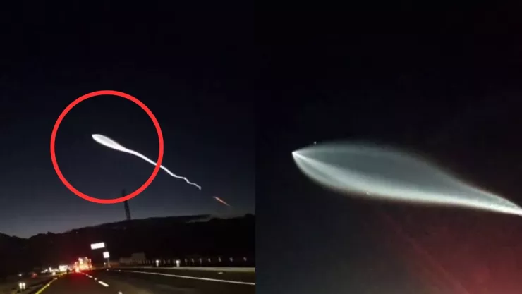 Extraña luz en el cielo de Baja California hoy 10 de febrero de 2025