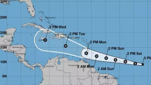 Esta es la trayectoria EN VIVO de la Depresión Tropical Beryl ¿Afectará a Yucatán_.?