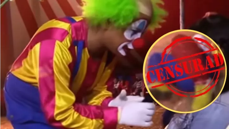 Payaso sin cabeza en circo