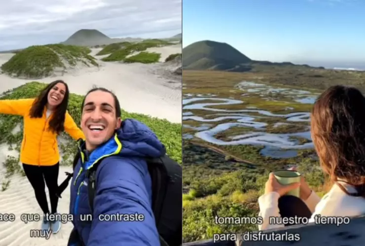 Españoles en los humedales en San Quintín