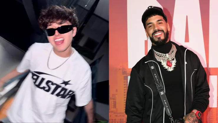Gabito Ballesteros y Anuel AA en el Super Bowl 2025