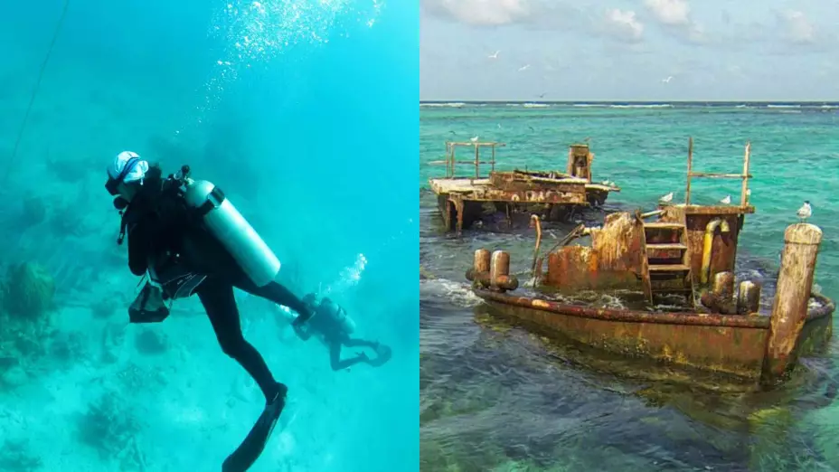 ¿Qué es el Banco Chinchorro? Todo lo que necesitas saber sobre los naufragios en los que puedes bucear en Quintana Roo