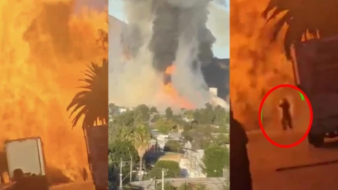 Explosión de camión de gas deja a 4 muertos y al menos 10 heridos: Filtran VIDEO del momento exacto de la tragedia