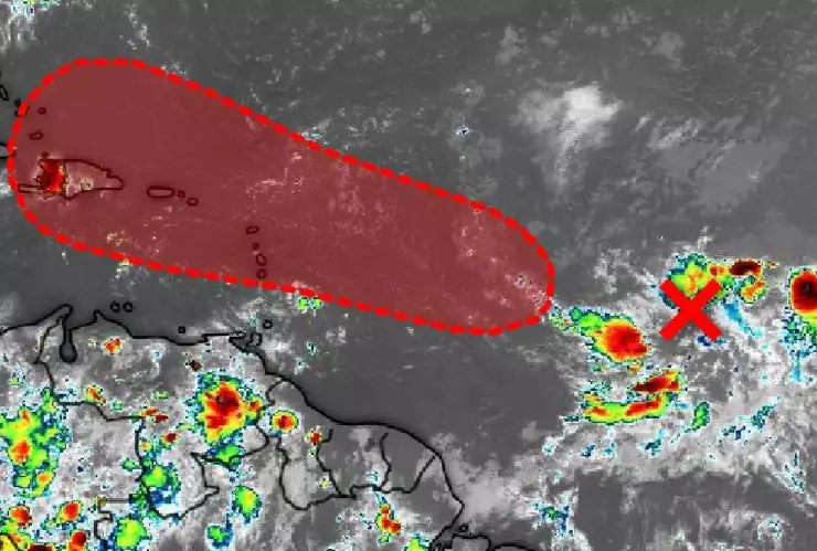 Esta es la UBICACIÓN EXACTA de la zona de baja presión que se enfila hacia la Península de Yucatán