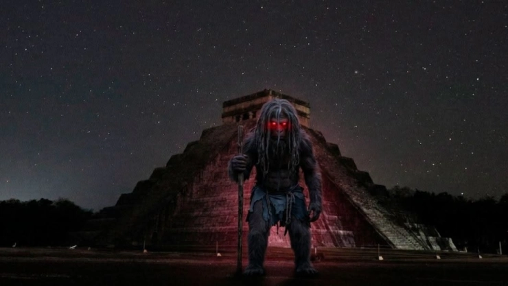 Chichén Itzá y el extraño ser de ojos rojos que aterró a su custodio