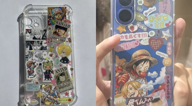 4 plantillas de stickers de One Piece para decorar la funda de tu celular