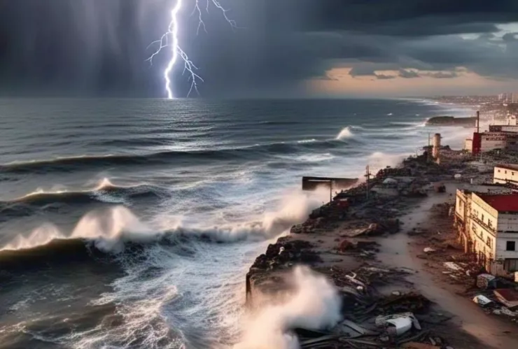 Veracruz tragado por el mar
