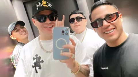 Eduin Caz sigue de fiesta con Grupo Firme.