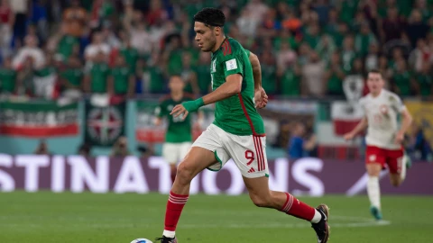 Raúl Jiménez con la Selección Mexicana en Mundial de Qatar 2022