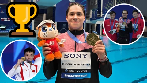 Osmar Olvera les ganó a los chinos: ellos eran sus rivales en el Mundial de Clavados 2025 (uno es campeón olímpico)