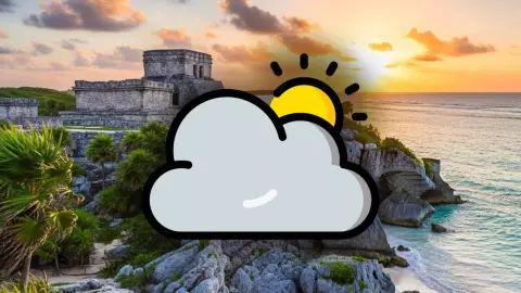 Clima para HOY en Tulum: Posibles chubascos y cielo nublado en este viernes 22 de agosto de 2025