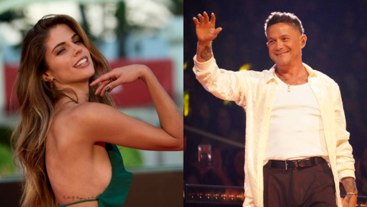 Alejandro Sanz y Stephanie Cayo