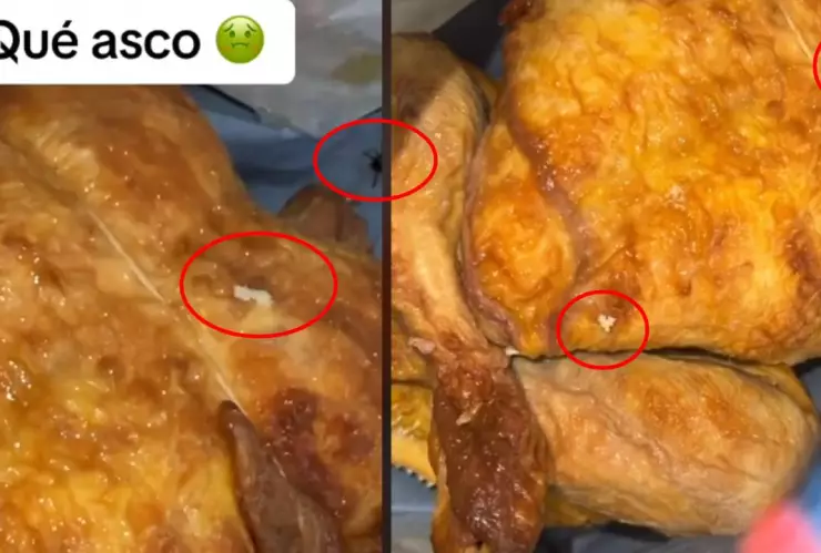 “¡Qué asco!”_ Mujer encuentra larvas de mosca en pollo de supermercado.jpg