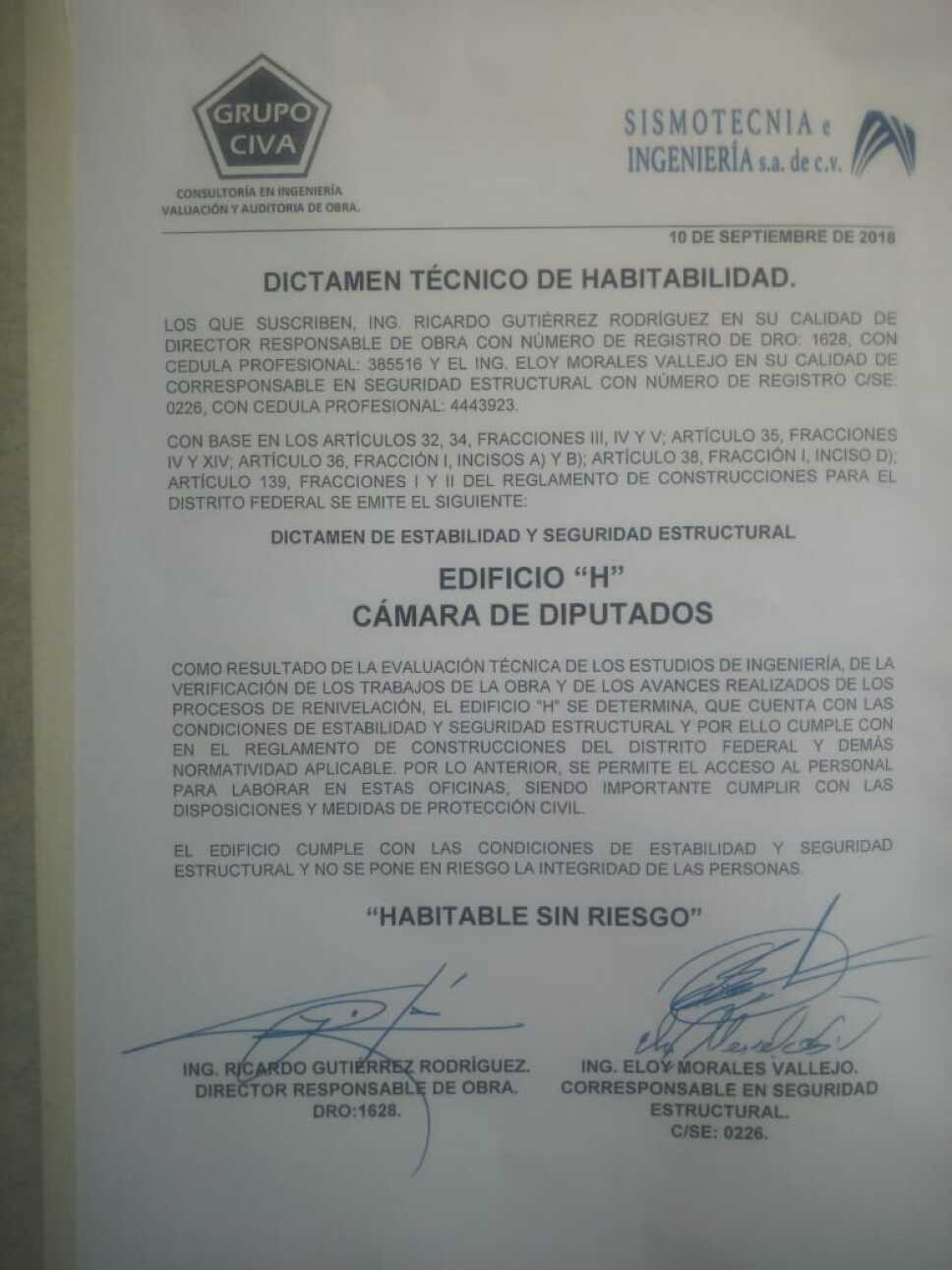 Dictamen diputados