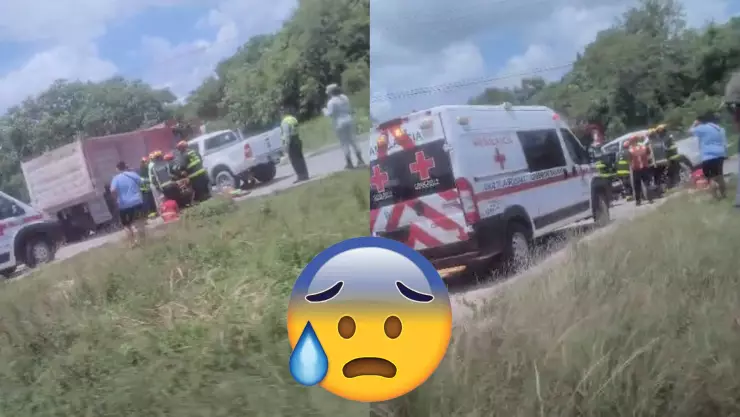 ¡ATENCIÓN! Reportan FUERTE accidente en la carretera Puerto Morelos - Playa del Carmen hoy 24 de agosto